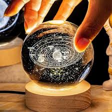 Lampe boule cristal